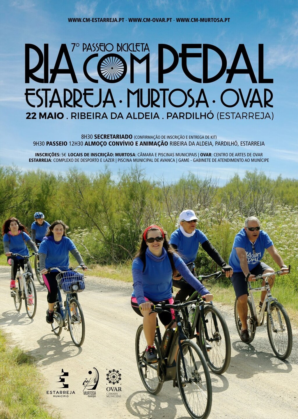 INSCRIÇÕES ABERTAS PARA A “RIA COM PEDAL”
