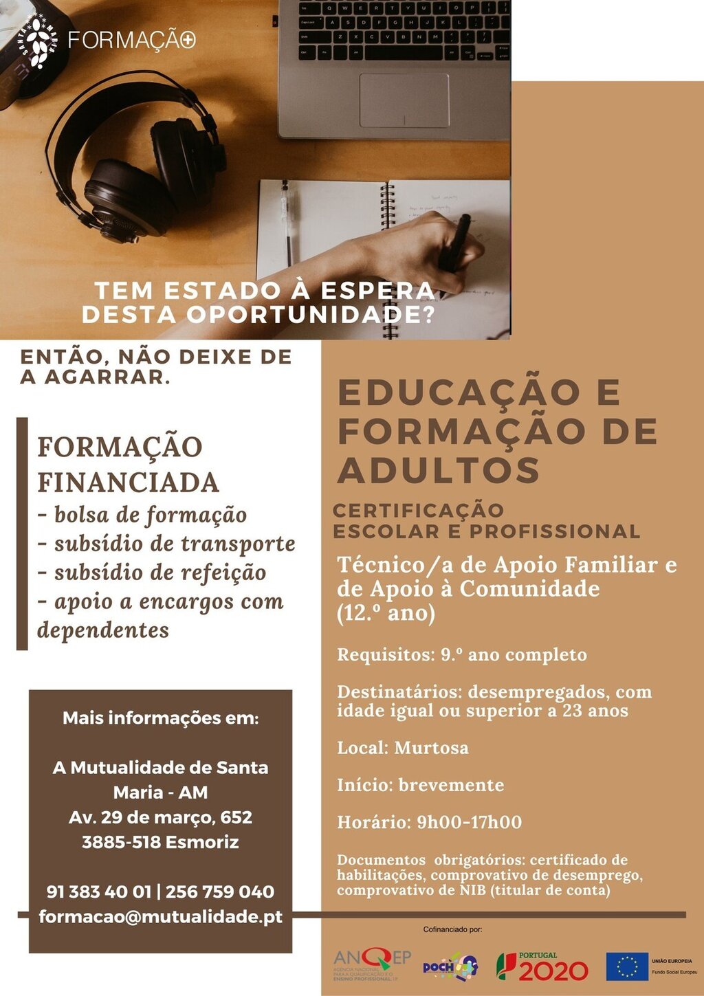 CURSO EFA DE TÉCNICO DE APOIO FAMILAR E DE APOIO À COMUNIDADE