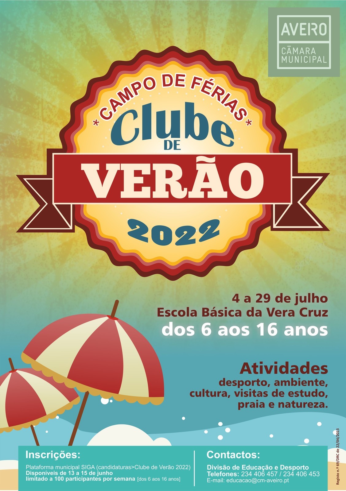 CAMPO DE FÉRIAS 2022: CLUBE DE VERÃO