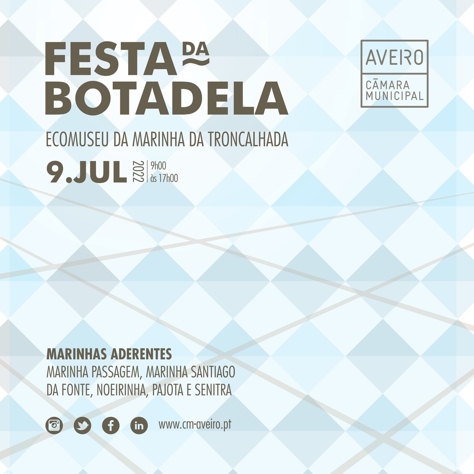 FESTA DA BOTADELA 9 DE JULHO – ECOMUSEU MARINHA DA TRONCALHADA