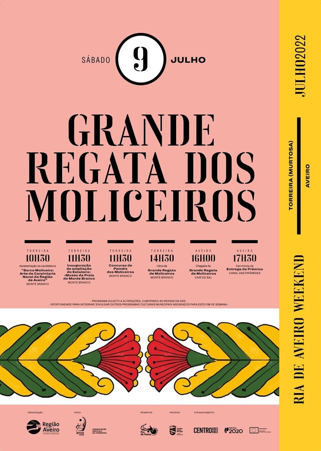 TORREIRA RECEBE PARTIDA DA GRANDE REGATA DE MOLICEIROS DO RIA DE AVEIRO WEEKEND