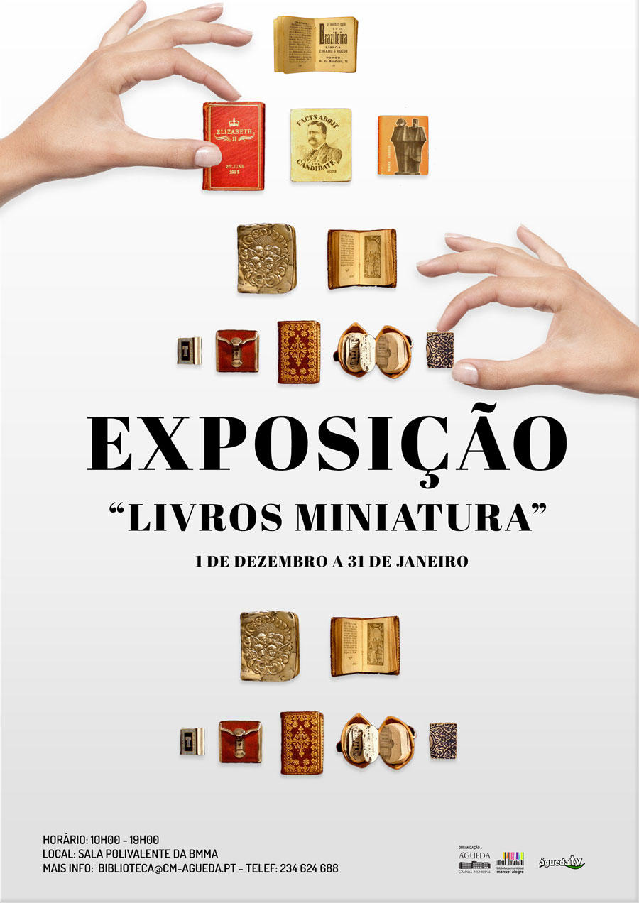 Exposição "Livros Miniatura" na Biblioteca Municipal Manuel Alegre