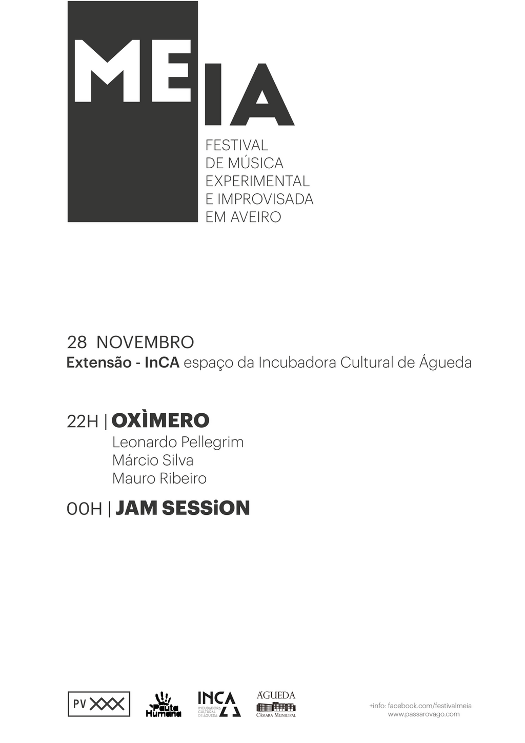 Extensão do festival MEIA no espaço da Incubadora Cultural de Águeda