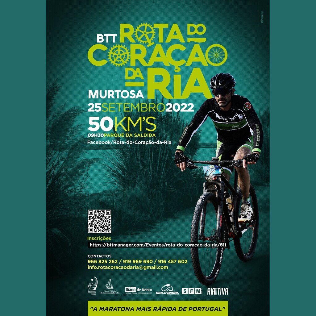 MURTOSA RECEBE “ROTA DO CORAÇÃO DA RIA” EM BTT NO DIA 25 DE SETEMBRO