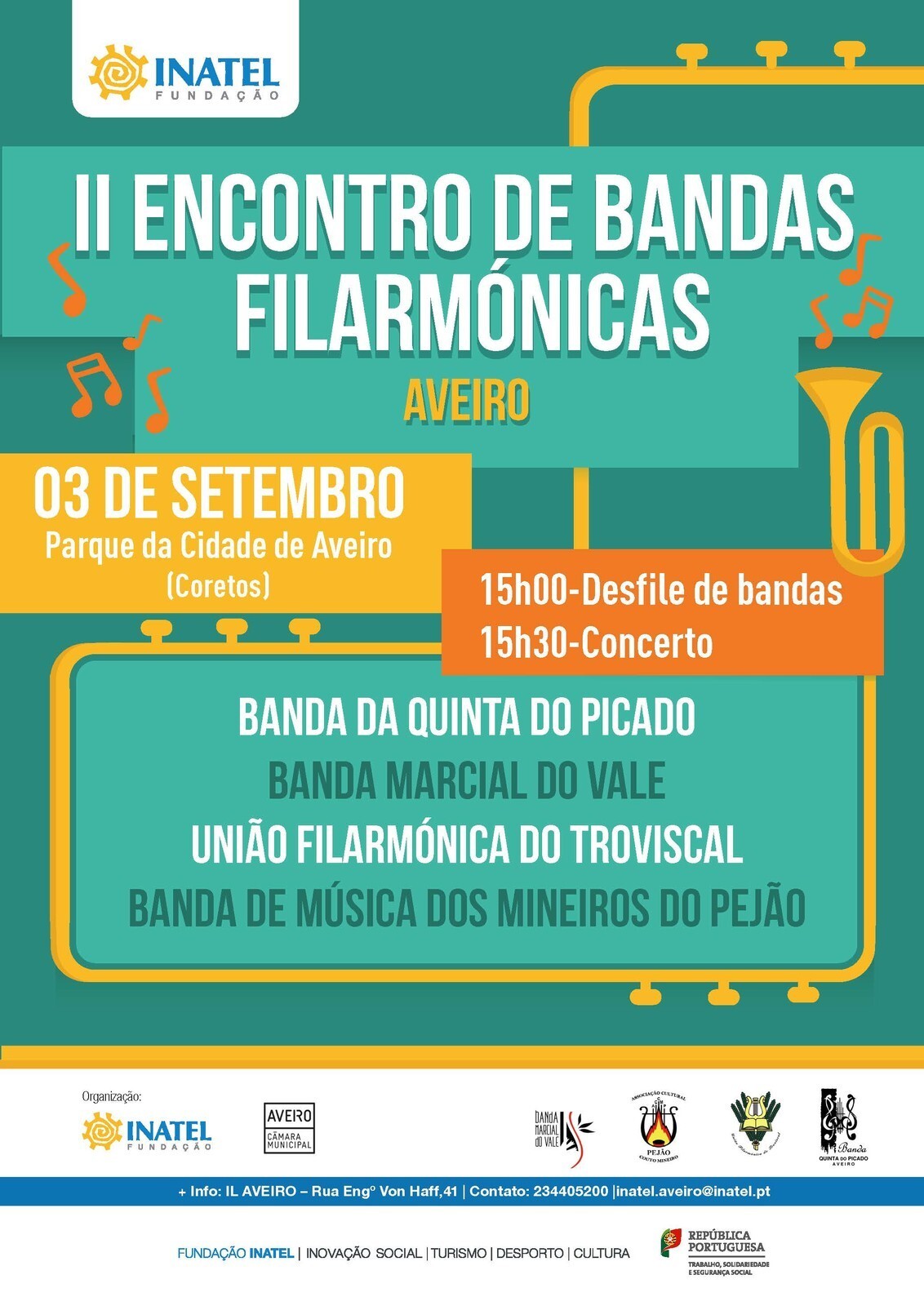 CELEBRAÇÃO DO DIA NACIONAL DAS BANDAS FILARMÓNICAS EM AVEIRO