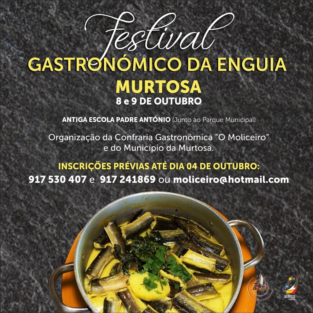 MURTOSA ACOLHE EM OUTUBRO MAIS UMA EDIÇÃO DO FESTIVAL DA ENGUIA