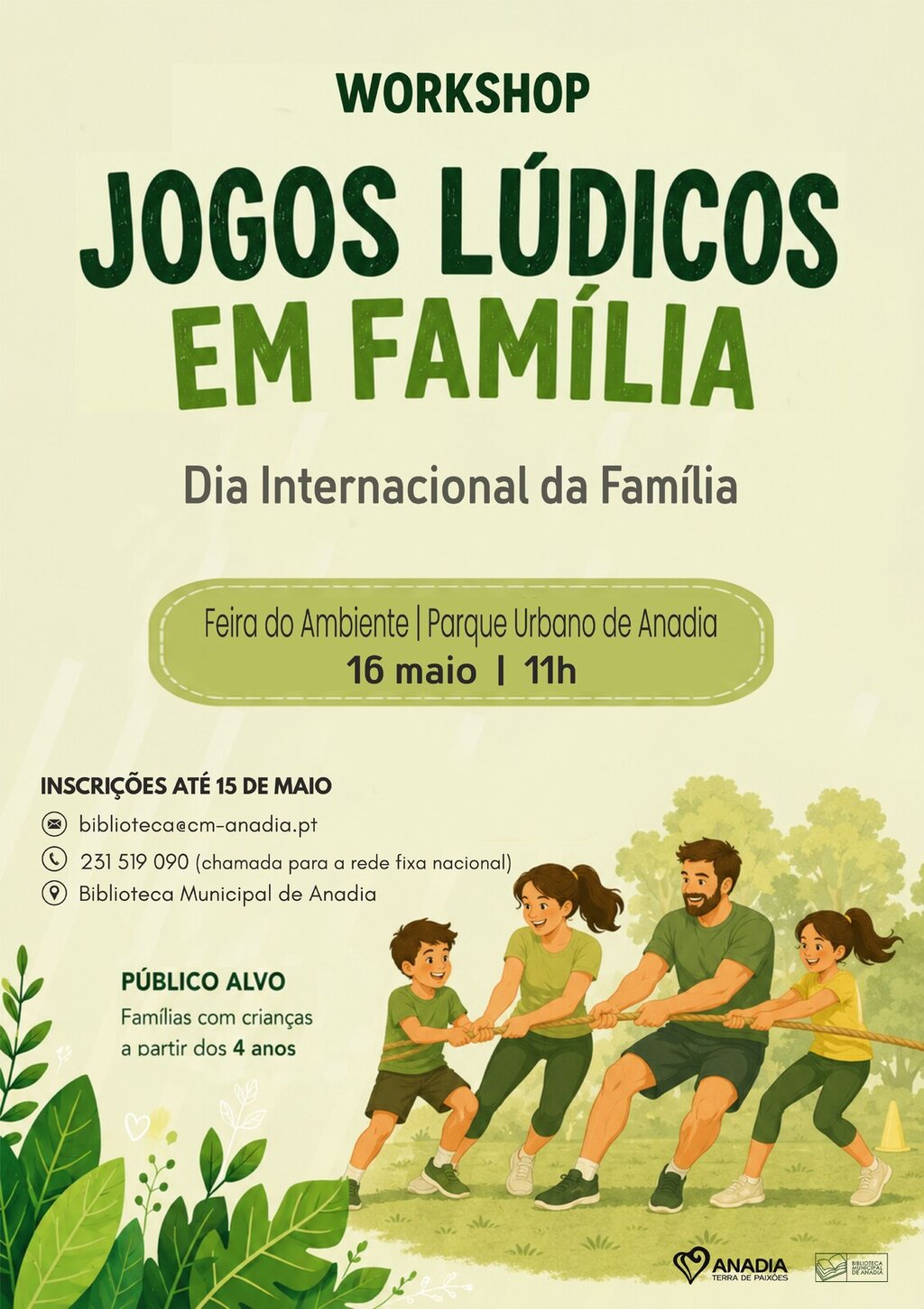 Workshop Jogos L&uacute;dicos em Anadia