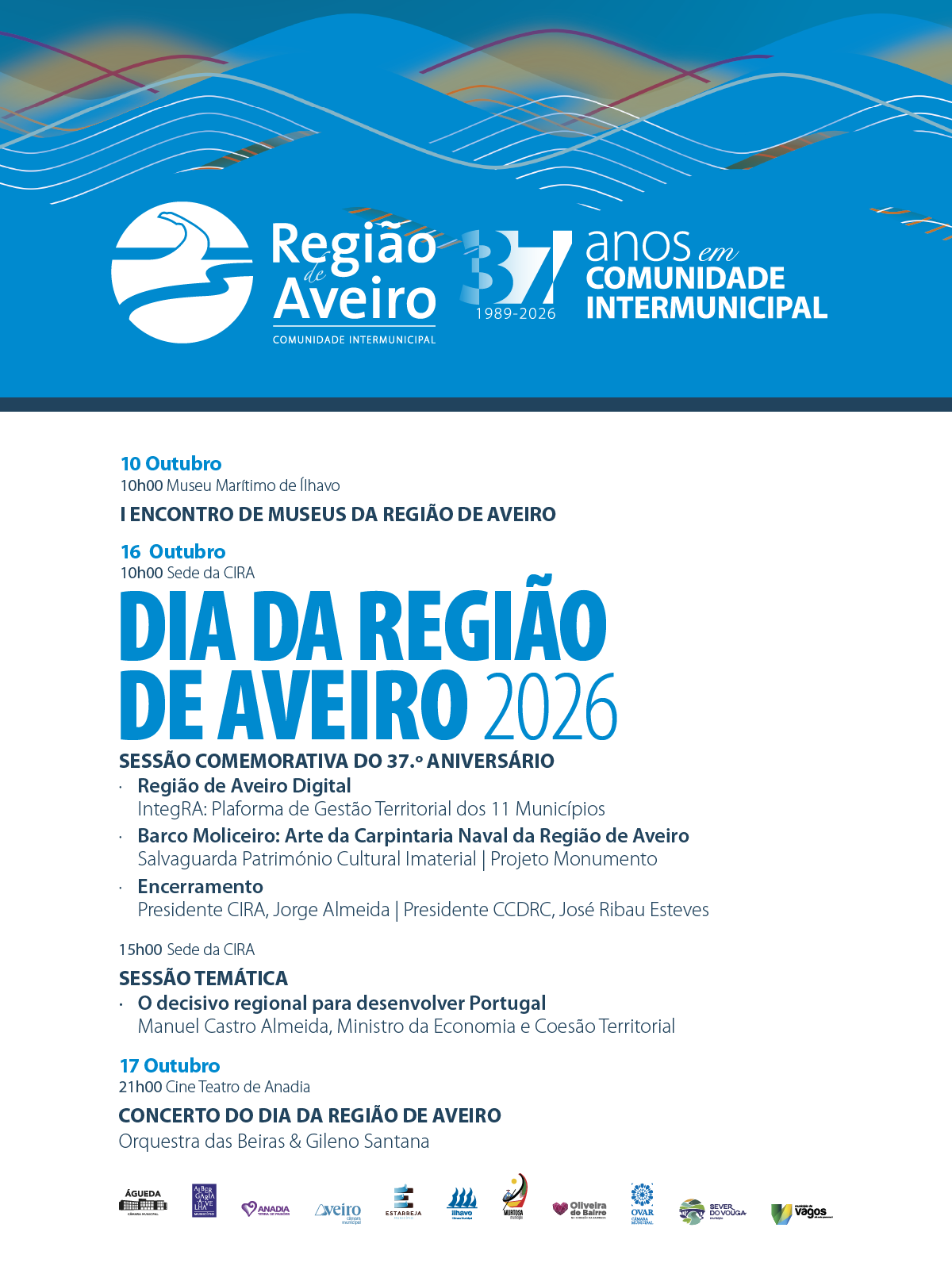 Programa do Dia da Regi&atilde;o de Aveiro 2026