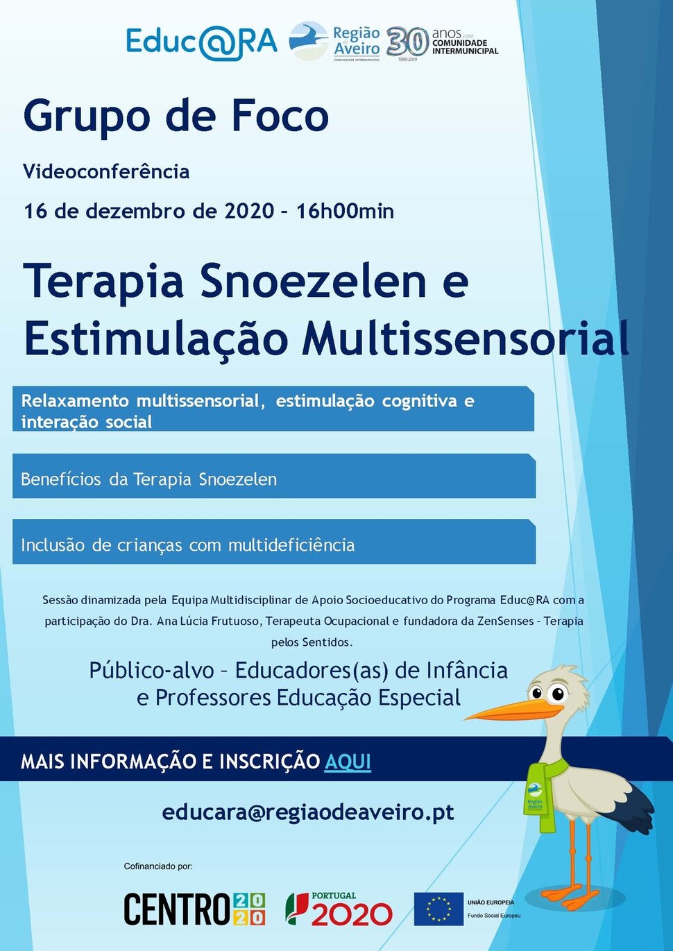 Cartaz Terapia Snoezelen